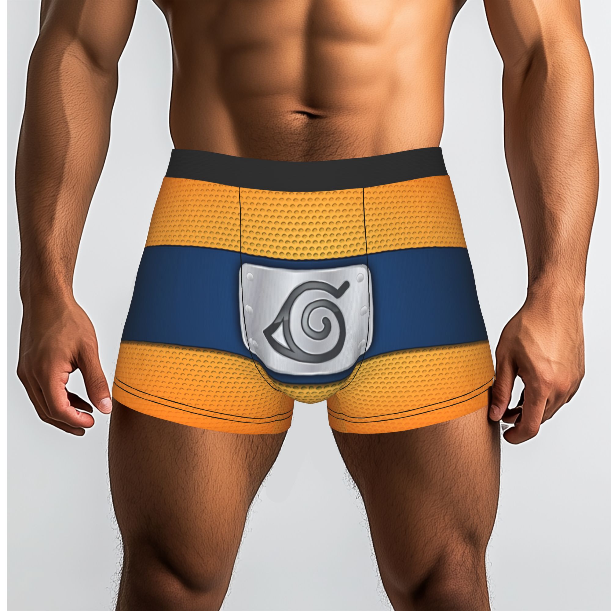 Boxer Shorts Modal - カスタムN-NARUTOアカツキ柄ボクサーショーツ メンズアニメマンガブリーフ下着 ファッションアンダーパンツ