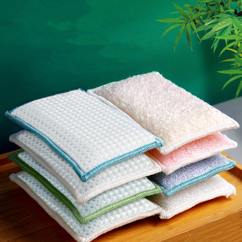家庭用の再利用可能なスプレーブラシ,洗える,両面,竹繊維製, - Bamboo Fiber Trunk のレビューと価格