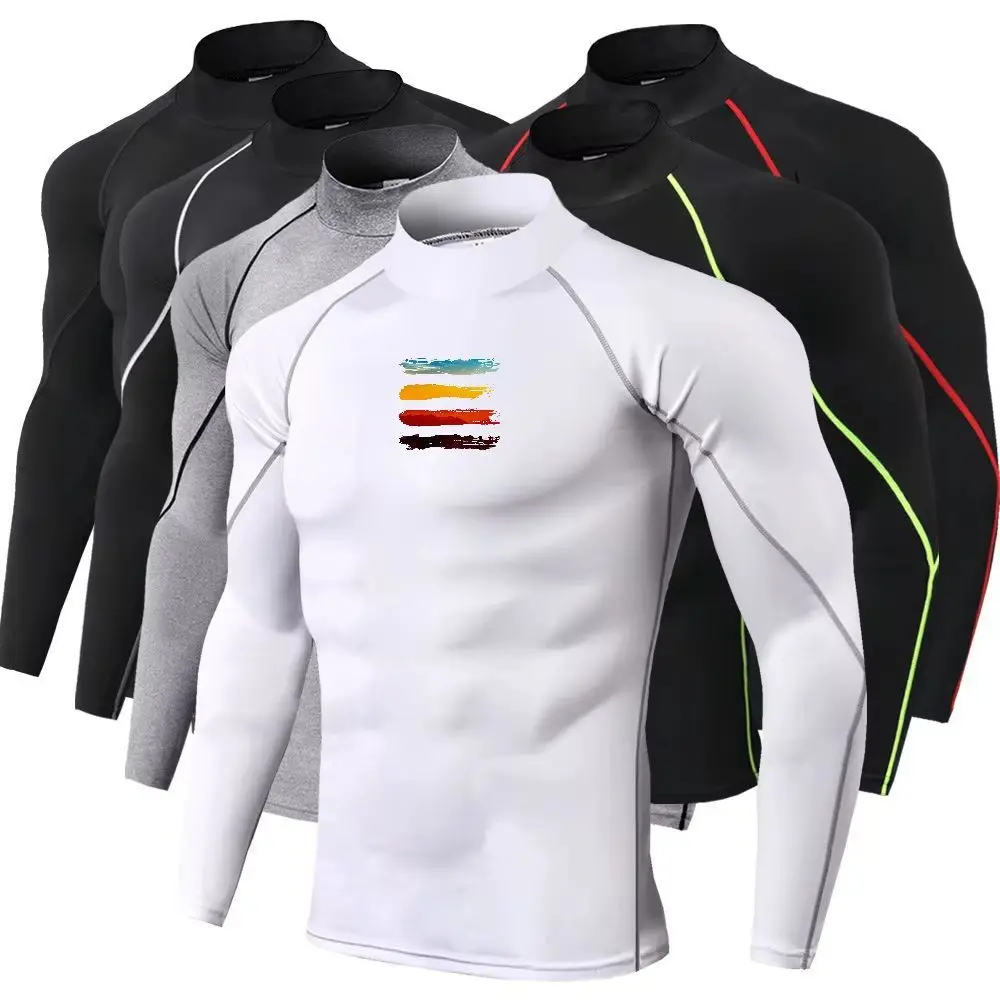 メンズスポーツTシャツ、速乾性、ボディビルディング、ランニン - Quick Dry Underwear のレビューと価格