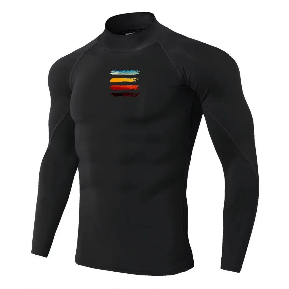 メンズスポーツTシャツ、速乾性、ボディビルディング、ランニン - Quick Dry Underwear のレビューと価格