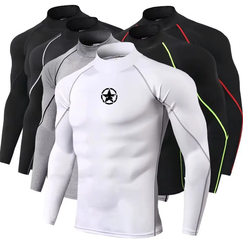 メンズスポーツTシャツ、速乾性、ボディビルディング、ランニン - Quick Dry Underwear のレビューと価格