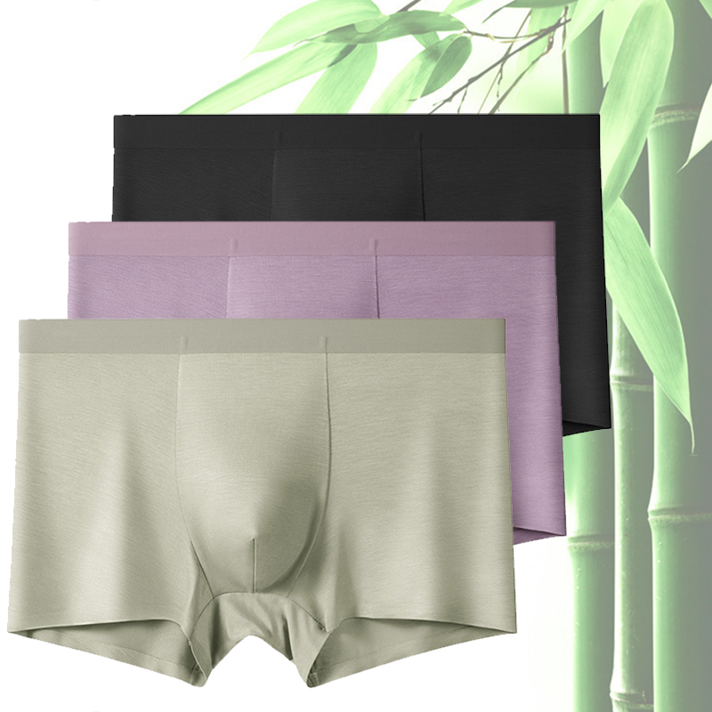 メンズ用下着3枚セット。竹繊維を使用したボクサーパンツ。天然 - Bamboo Fiber Trunk のレビューと価格