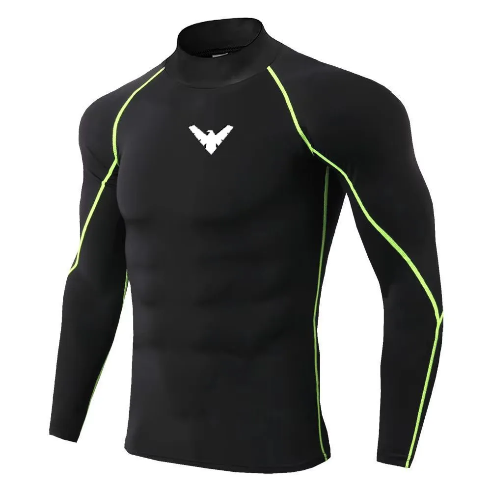 メンズスポーツTシャツ、速乾性、ボディビルディング、ランニン - Quick Dry Underwear のレビューと価格